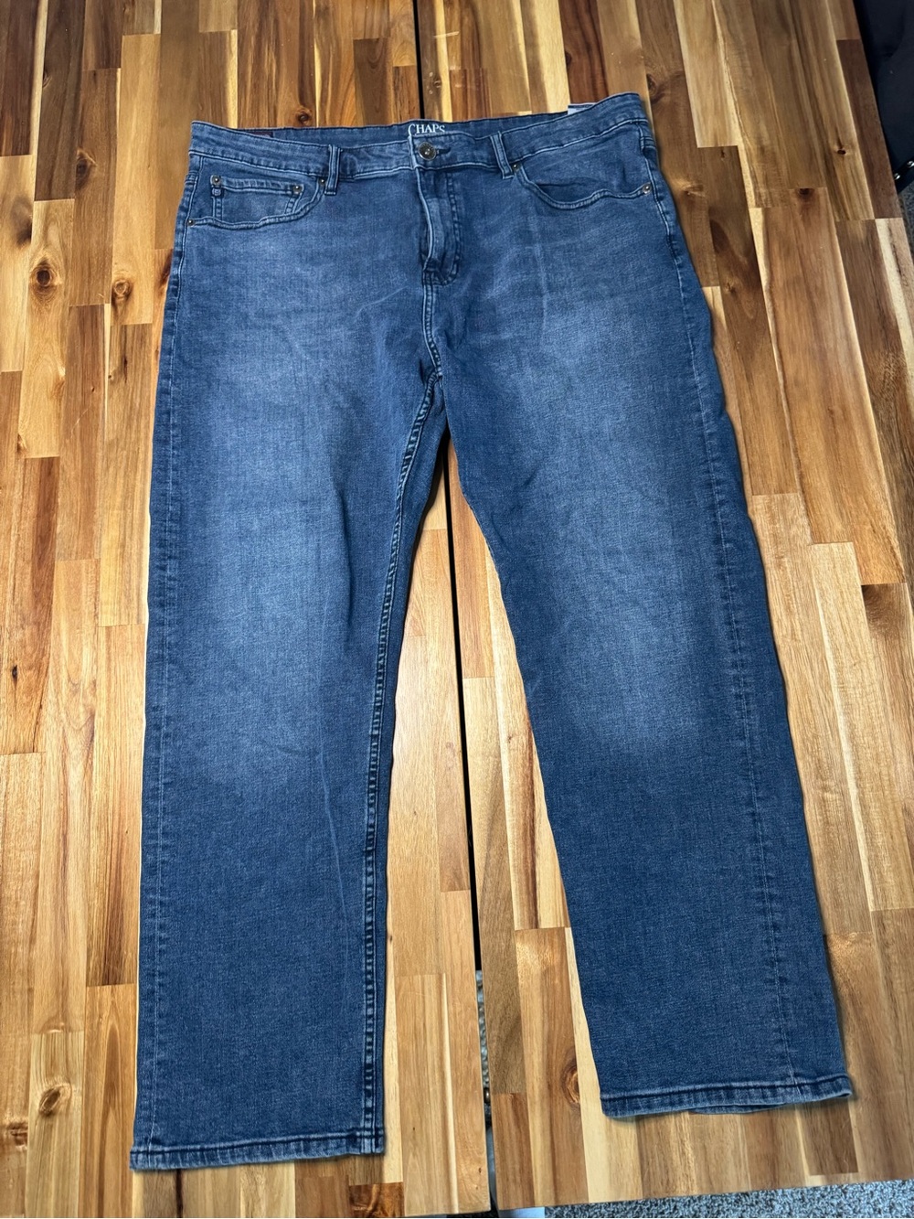CHAPS Men’s Slim Straight Jeans 36x30 Blue Stretch Denim